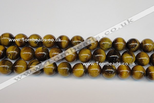 CTE1315 15.5 inches 16mm round B grade yellow tiger eye beads