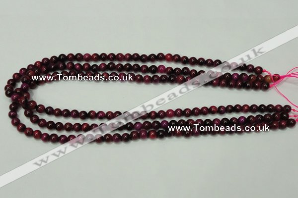 CTE135 15.5 inches 6mm round dyed tiger eye gemstone beads