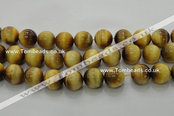 CTE1408 15.5 inches 20mm round golden tiger eye beads wholesale