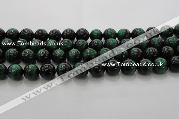 CTE1425 15.5 inches 14mm round green tiger eye beads wholesale