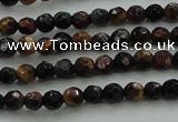 CTE1470 15.5 inches 4mm faceted round mixed tiger eye beads