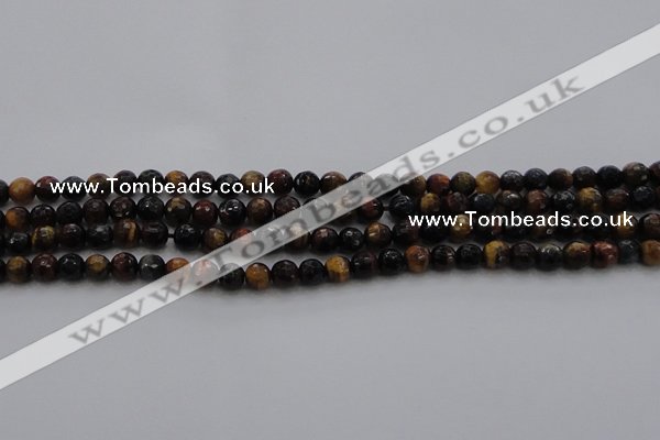 CTE1471 15.5 inches 6mm faceted round mixed tiger eye beads