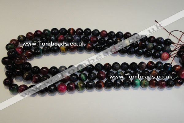 CTE148 15.5 inches 10mm round colorful tiger eye beads wholesale