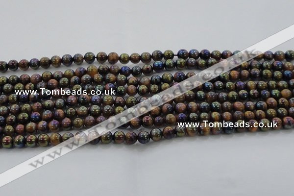 CTE1500 15.5 inches 4mm round AB-color yellow tiger eye beads