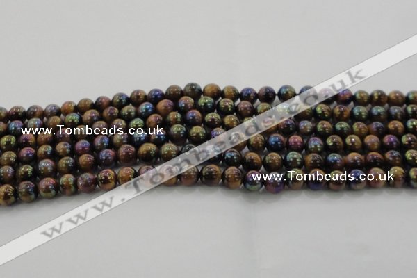 CTE1501 15.5 inches 6mm round AB-color yellow tiger eye beads