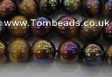 CTE1502 15.5 inches 8mm round AB-color yellow tiger eye beads