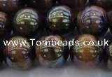 CTE1504 15.5 inches 12mm round AB-color yellow tiger eye beads