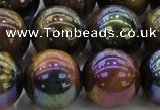 CTE1505 15.5 inches 14mm round AB-color yellow tiger eye beads