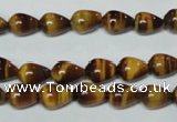 CTE151 15.5 inches 6*9mm teardrop yellow tiger eye gemstone beads