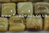 CTE1529 15.5 inches 16*16mm square golden tiger eye beads wholesale