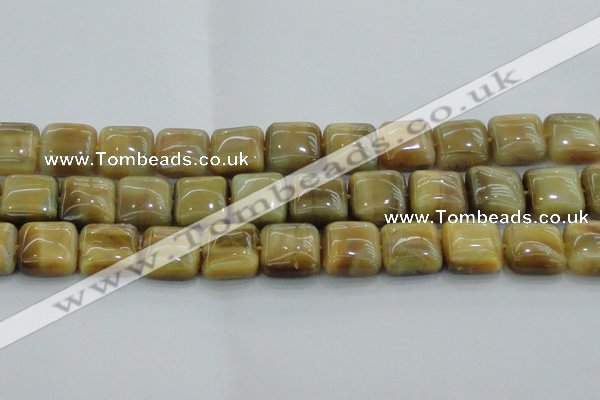 CTE1530 15.5 inches 18*18mm square golden tiger eye beads wholesale