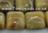 CTE1531 15.5 inches 20*20mm square golden tiger eye beads wholesale