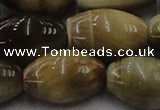 CTE1558 15.5 inches 18*25mm rice golden & blue tiger eye beads wholesale