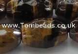 CTE1585 15.5 inches 18*25mm faceted rice yellow tiger eye beads