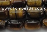 CTE1595 15.5 inches 10*15mm drum yellow tiger eye beads