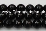 CTE1601 15.5 inches 6mm round AB grade black tiger eye beads
