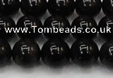 CTE1604 15.5 inches 12mm round AB grade black tiger eye beads