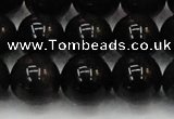 CTE1606 15.5 inches 16mm round AB grade black tiger eye beads