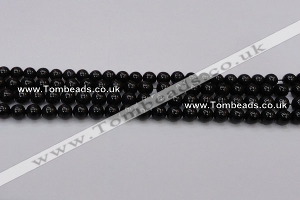 CTE1611 15.5 inches 6mm round A grade black tiger eye beads