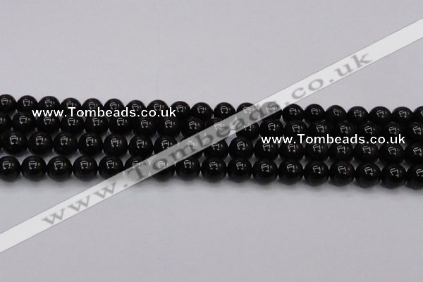 CTE1612 15.5 inches 8mm round A grade black tiger eye beads