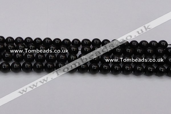 CTE1613 15.5 inches 10mm round A grade black tiger eye beads