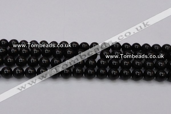 CTE1614 15.5 inches 12mm round A grade black tiger eye beads