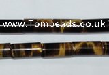 CTE164 15.5 inches 5*10mm column yellow tiger eye gemstone beads