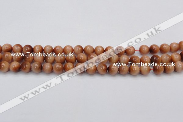 CTE1650 15.5 inches 4mm round sun orange tiger eye beads