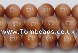 CTE1651 15.5 inches 6mm round sun orange tiger eye beads