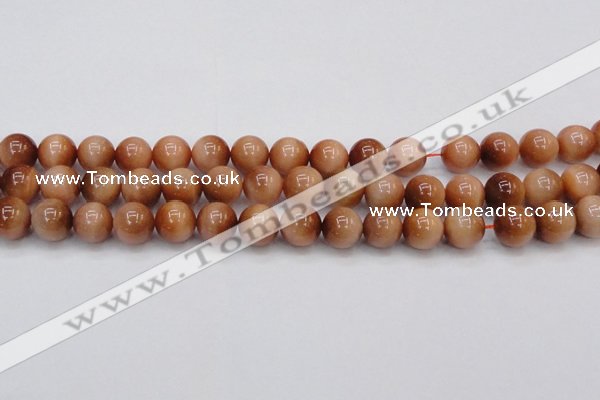 CTE1652 15.5 inches 8mm round sun orange tiger eye beads