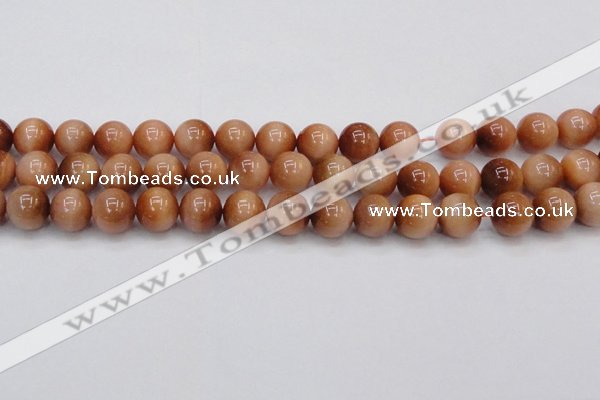 CTE1653 15.5 inches 10mm round sun orange tiger eye beads