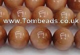 CTE1654 15.5 inches 12mm round sun orange tiger eye beads