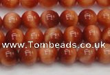 CTE1660 15.5 inches 4mm round sun orange tiger eye beads