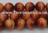 CTE1662 15.5 inches 8mm round sun orange tiger eye beads