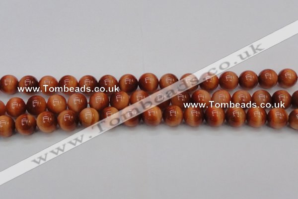 CTE1664 15.5 inches 12mm round sun orange tiger eye beads