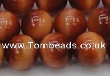 CTE1667 15.5 inches 18mm round sun orange tiger eye beads