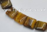 CTE17 15.5 inch 12*12mm square yellow tiger eye beads Wholesale