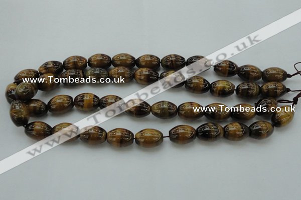 CTE1701 15.5 inches 12*16mm rice yellow tiger eye beads