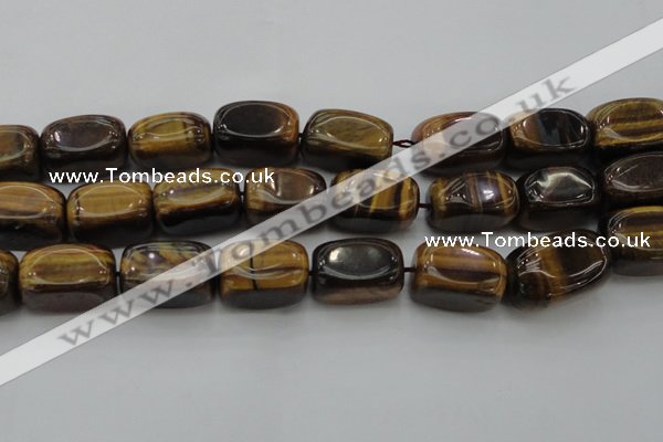 CTE1709 15.5 inches 14*22mm nuggets yellow tiger eye beads