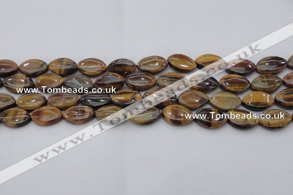 CTE1711 15.5 inches 12*18mm marquise yellow tiger eye beads