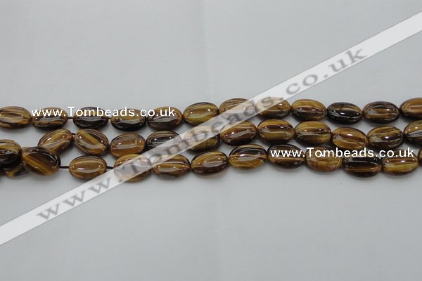 CTE1714 15.5 inches 10*14mm oval yellow tiger eye beads wholesale