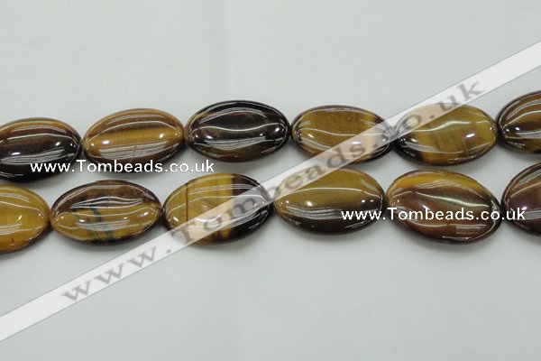 CTE1721 15.5 inches 30*40mm oval yellow tiger eye beads wholesale