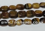 CTE173 15.5 inches 6*9mm nuggets yellow tiger eye gemstone beads