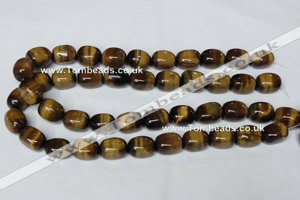 CTE174 15.5 inches 13*18mm nuggets yellow tiger eye gemstone beads