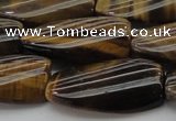 CTE1744 15.5 inches 15*30mm twisted rectangle yellow tiger eye beads