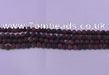 CTE1765 15.5 inches 14mm round matte red tiger eye beads