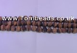 CTE1771 15.5 inches 6mm round matte yellow tiger eye beads