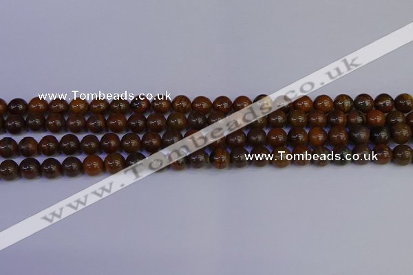 CTE1781 15.5 inches 6mm round yellow iron tiger beads wholesale