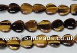 CTE179 15.5 inches 10*10mm heart yellow tiger eye gemstone beads