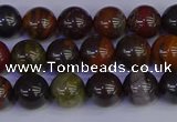 CTE1791 15.5 inches 6mm round red iron tiger beads wholesale